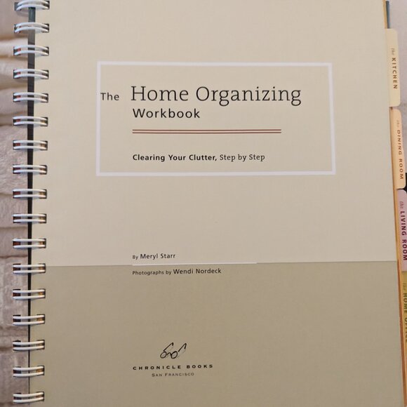 The Home Organizing Workbook by Meryl Starr 2004 Hardcover - Used - Picture 5 of 5